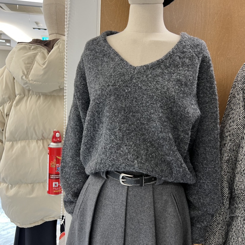 BLAIR韓國代購㊣女裝新品推薦休閑時尚人氣真品熱賣針織衫V領BLAIR seoul針織衫圖色4