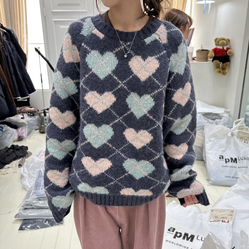 OURMOMENT韓國代購㊣女裝新品推薦職業熱賣25秋冬真品時尚毛衣OURMOMENT毛衣圖色1