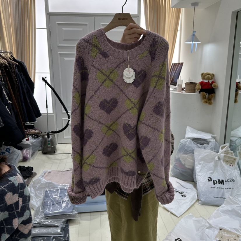 OURMOMENT韓國代購㊣女裝新品推薦職業熱賣25秋冬真品時尚毛衣OURMOMENT毛衣圖色2