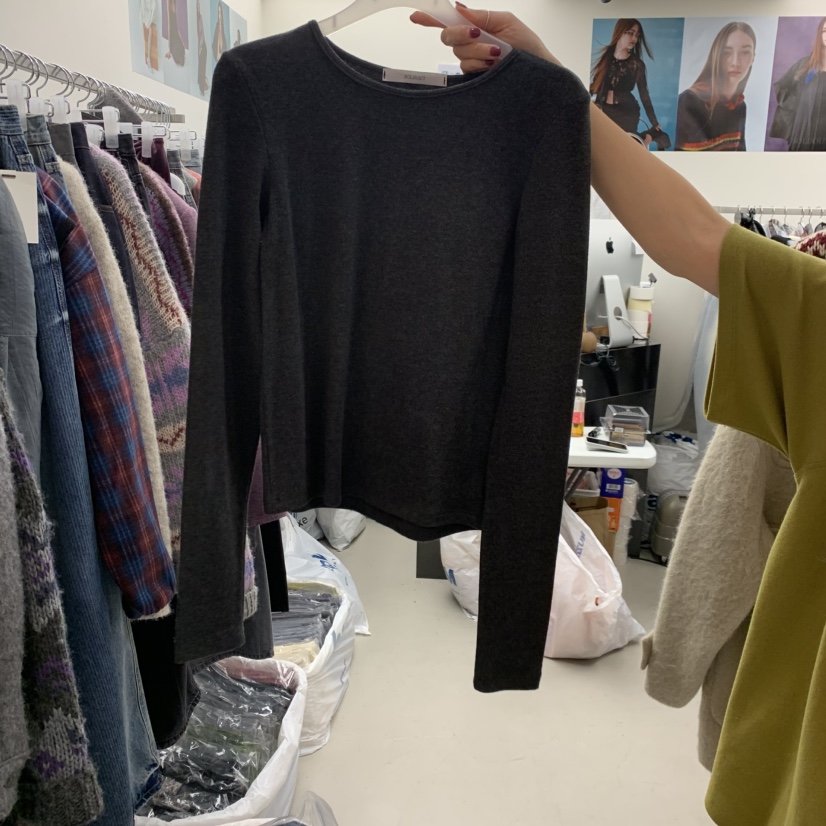 SOLD OUT東大門㊣代購女士新品推薦職業真品人氣熱賣長袖T恤SOLD OUT長袖T恤圖色2