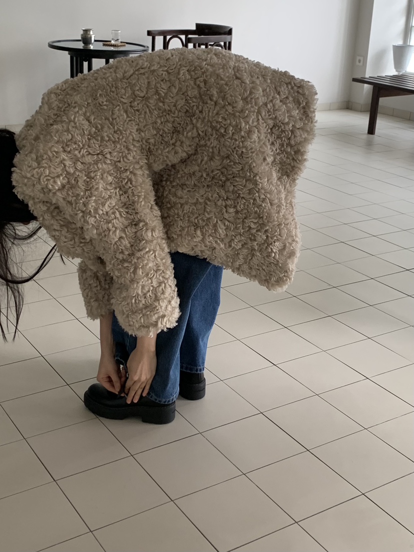 LOVE MY SANTA東大門㊣直郵女裝新品時尚職業真品夾克羊皮Santa/LOVE MY SANTA夾克