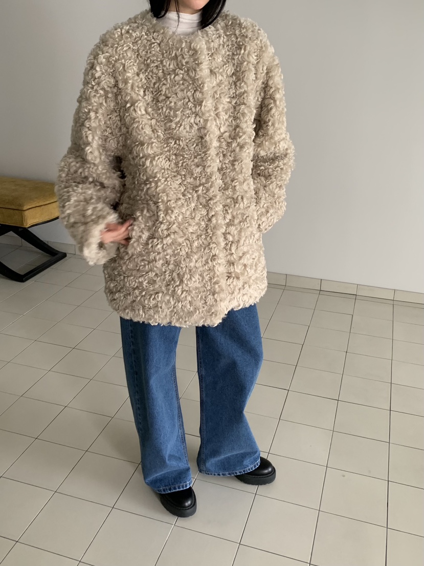 LOVE MY SANTA東大門㊣直郵女裝新品時尚職業真品夾克羊皮Santa/LOVE MY SANTA夾克