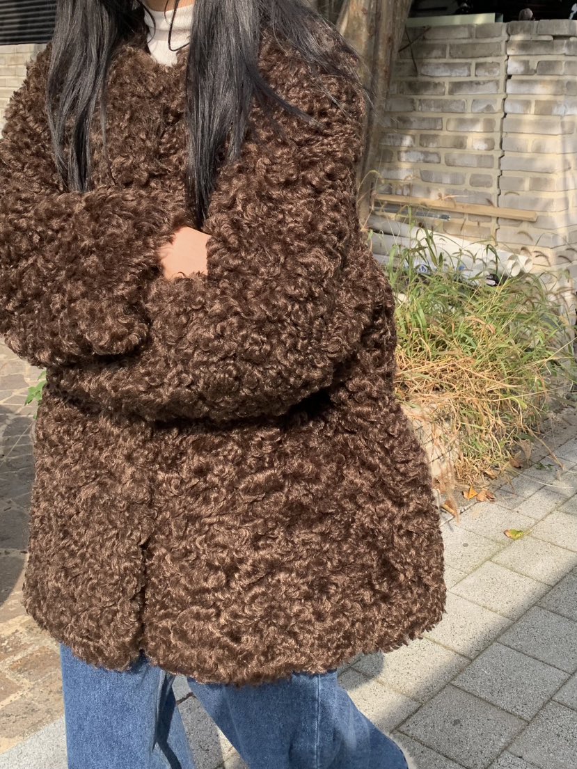 LOVE MY SANTA東大門㊣直郵女裝新品時尚職業真品夾克羊皮Santa/LOVE MY SANTA夾克