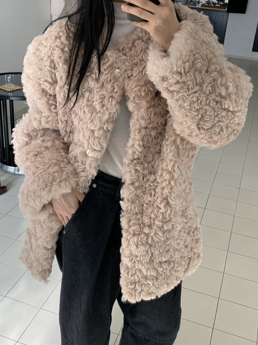 LOVE MY SANTA東大門㊣直郵女裝新品時尚職業真品夾克羊皮Santa/LOVE MY SANTA夾克圖色2