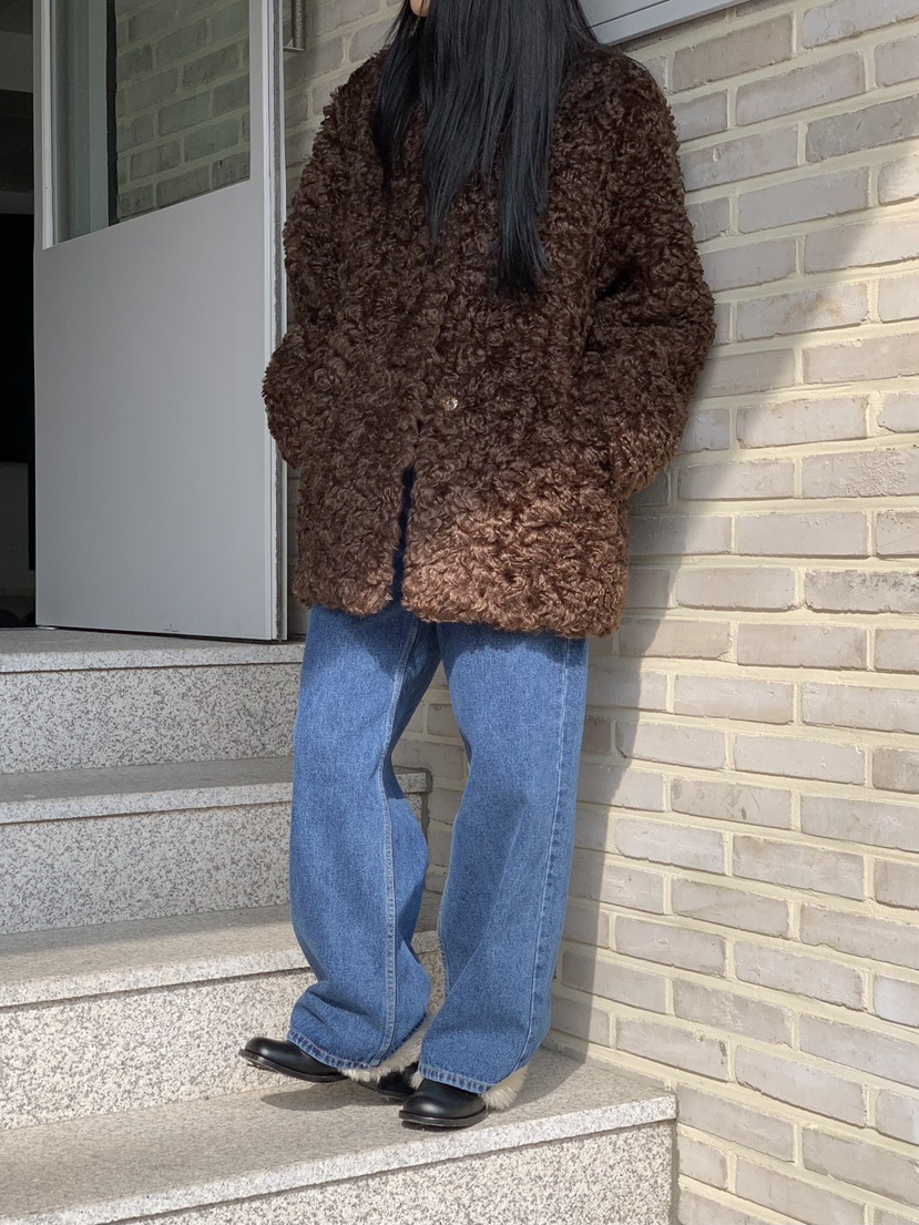 LOVE MY SANTA東大門㊣直郵女裝新品時尚職業真品夾克羊皮Santa/LOVE MY SANTA夾克圖色3