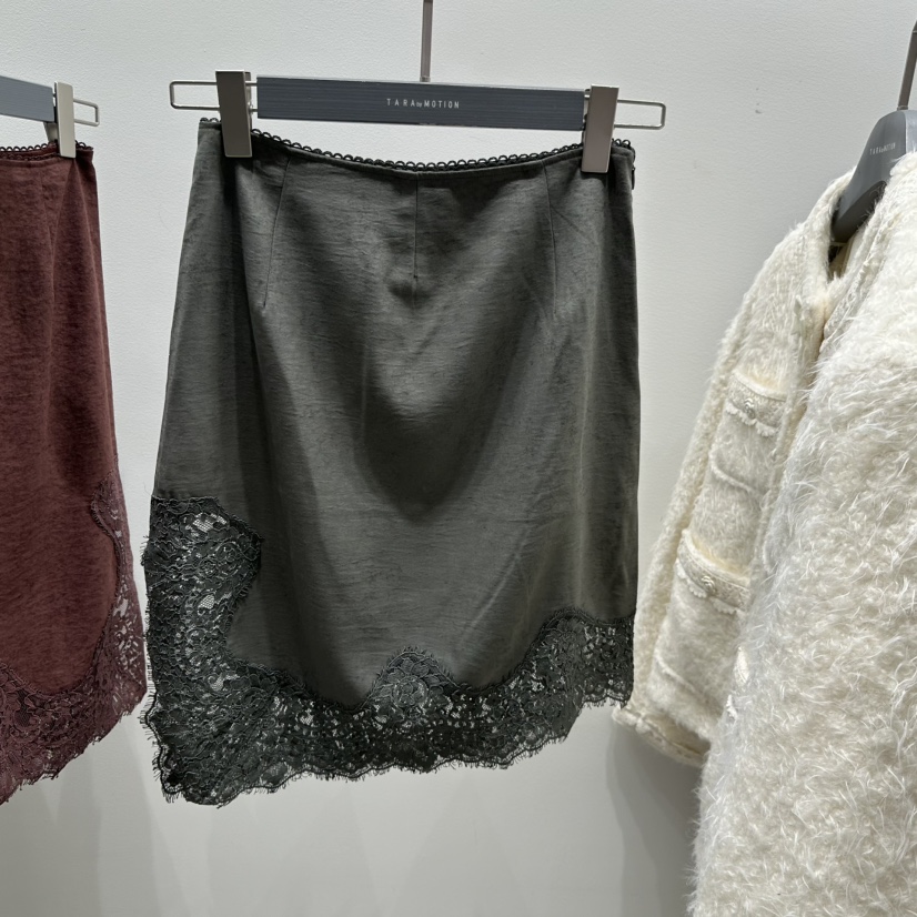 TARABY MOTION東大門㊣代購女士新品時尚半身裙中短裙蕾絲TARABY MOTION半身裙/中短裙圖色2