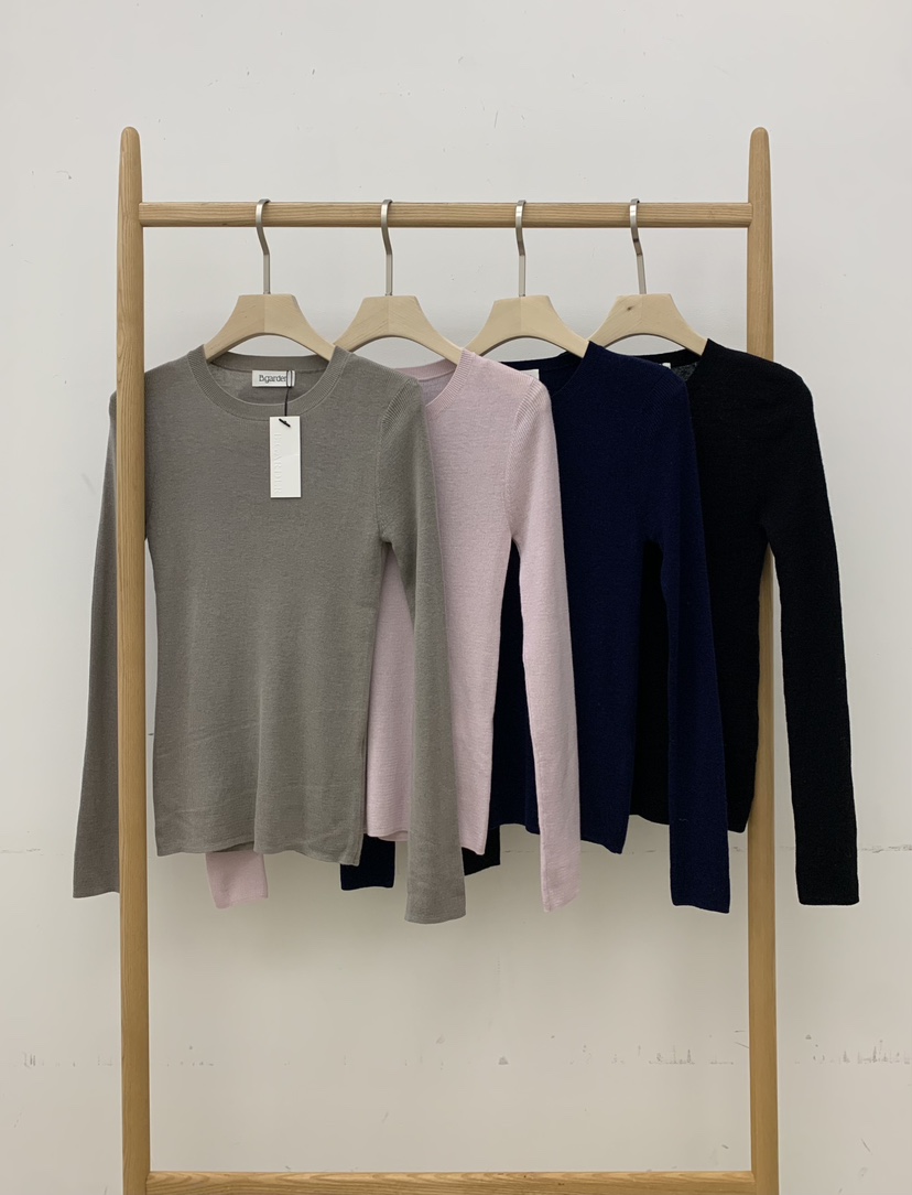 B_GARDER東大門㊣實拍女士新品25秋冬推薦時尚休閑熱賣長袖T恤B.GARDER長袖T恤