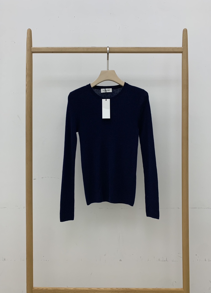 B_GARDER東大門㊣實拍女士新品25秋冬推薦時尚休閑熱賣長袖T恤B.GARDER長袖T恤圖色3藏藍