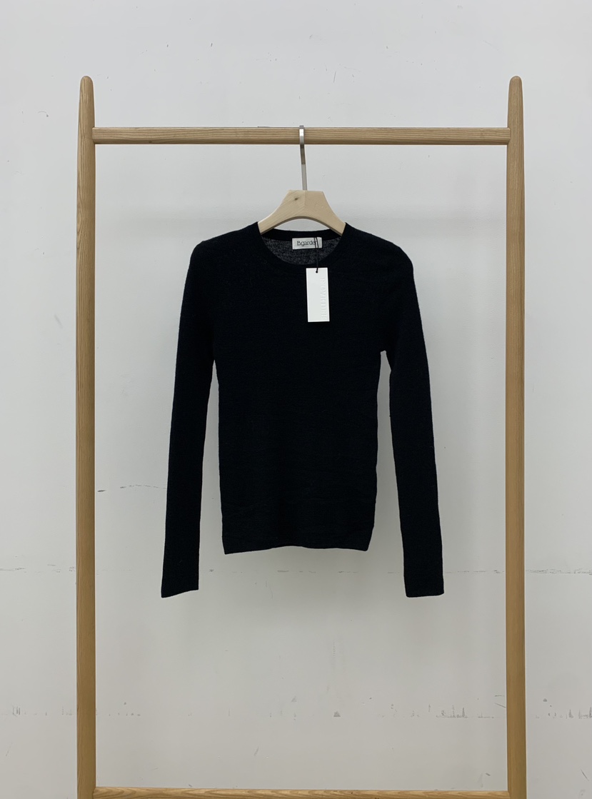 B_GARDER東大門㊣實拍女士新品25秋冬推薦時尚休閑熱賣長袖T恤B.GARDER長袖T恤圖色4黑