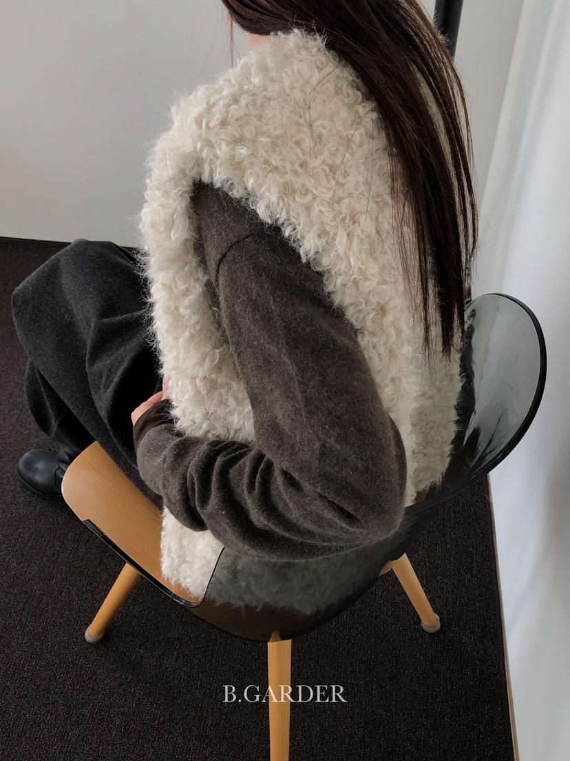 B_GARDER東大門㊣實拍女裝新品職業熱賣時尚休閑人氣25秋冬馬甲B.GARDER馬甲