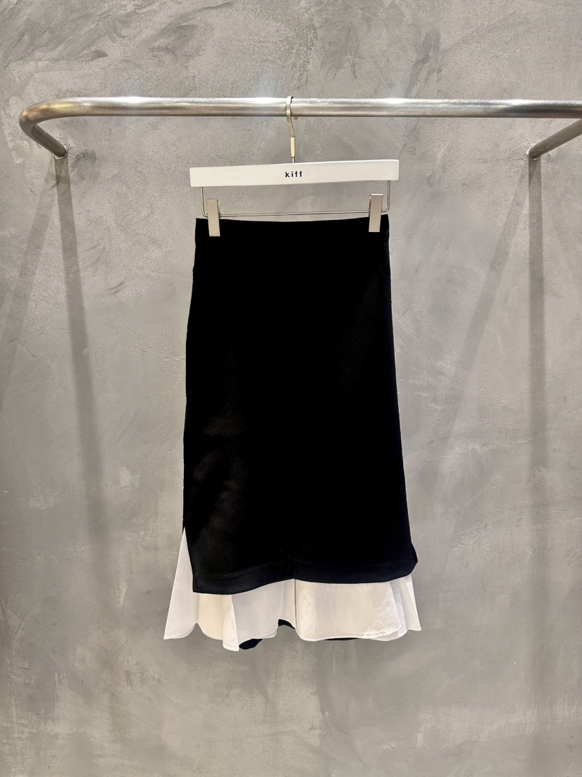KIFF東大門㊣實拍女士新品時尚人氣休閑25秋冬半身裙中短裙KIFF半身裙/中短裙圖色1