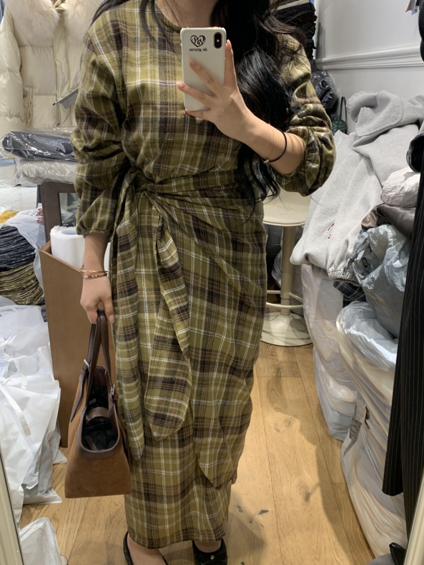 DE GO YOU東大門㊣代購女士新品人氣25秋冬時尚真品連衣裙DE GO YOU連衣裙