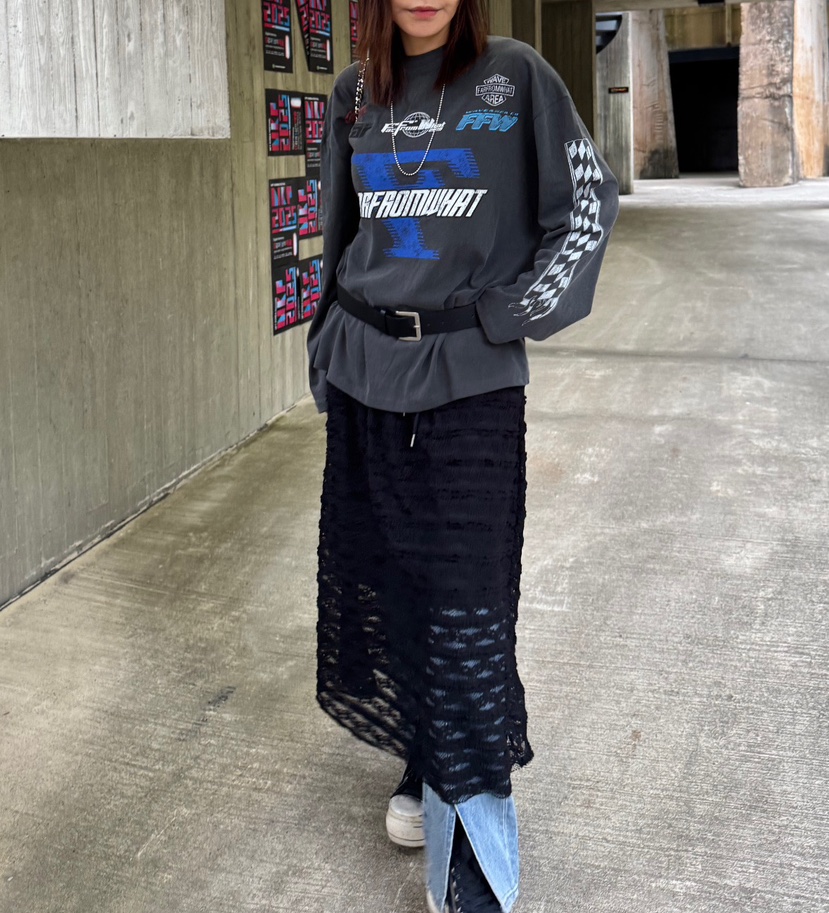 FRANC—L韓國代購㊣女士新品休閑推薦25秋冬熱賣長裙不含腰帶FRANC長裙