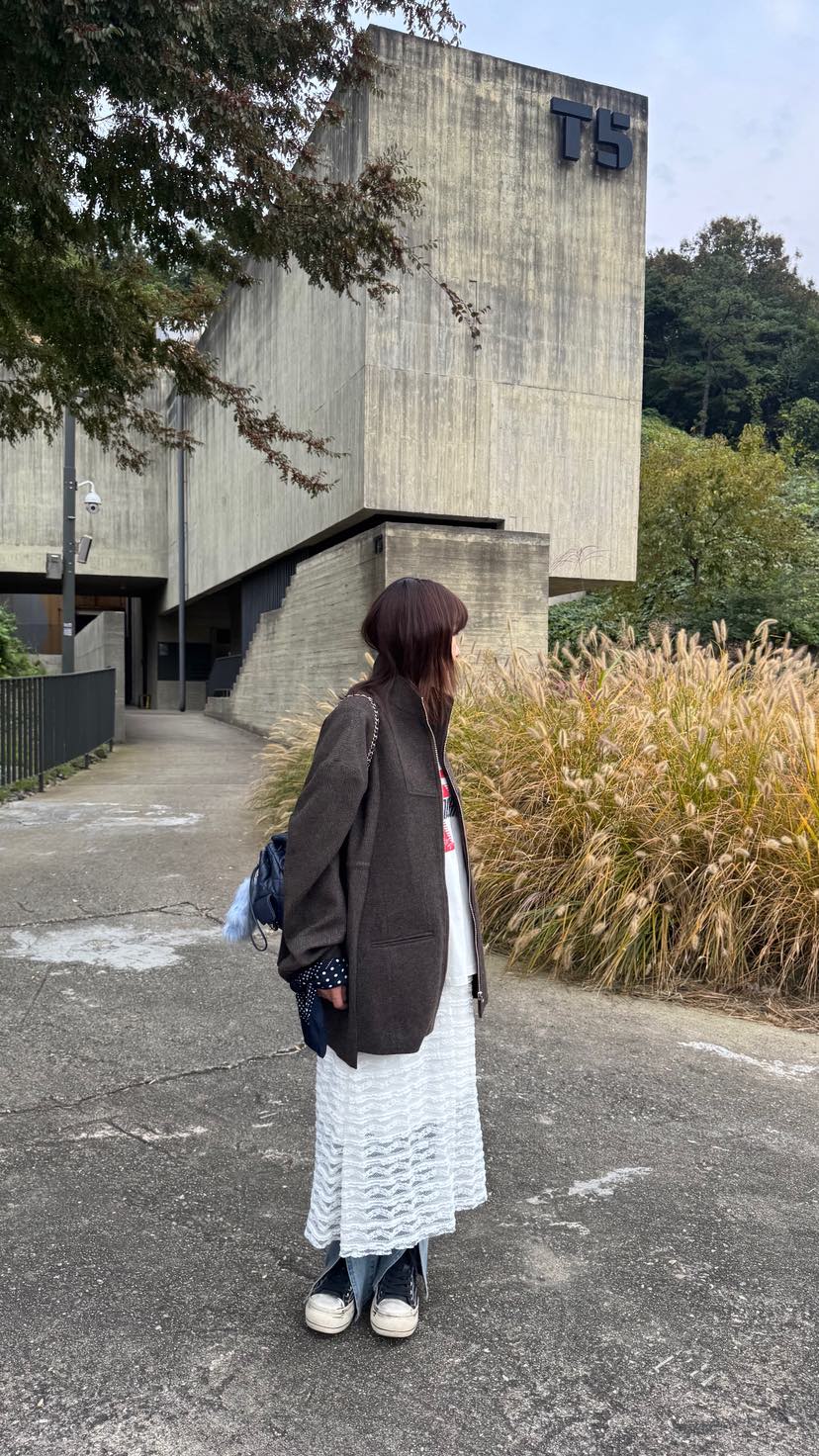 FRANC—L韓國代購㊣女士新品休閑推薦25秋冬熱賣長裙不含腰帶FRANC長裙