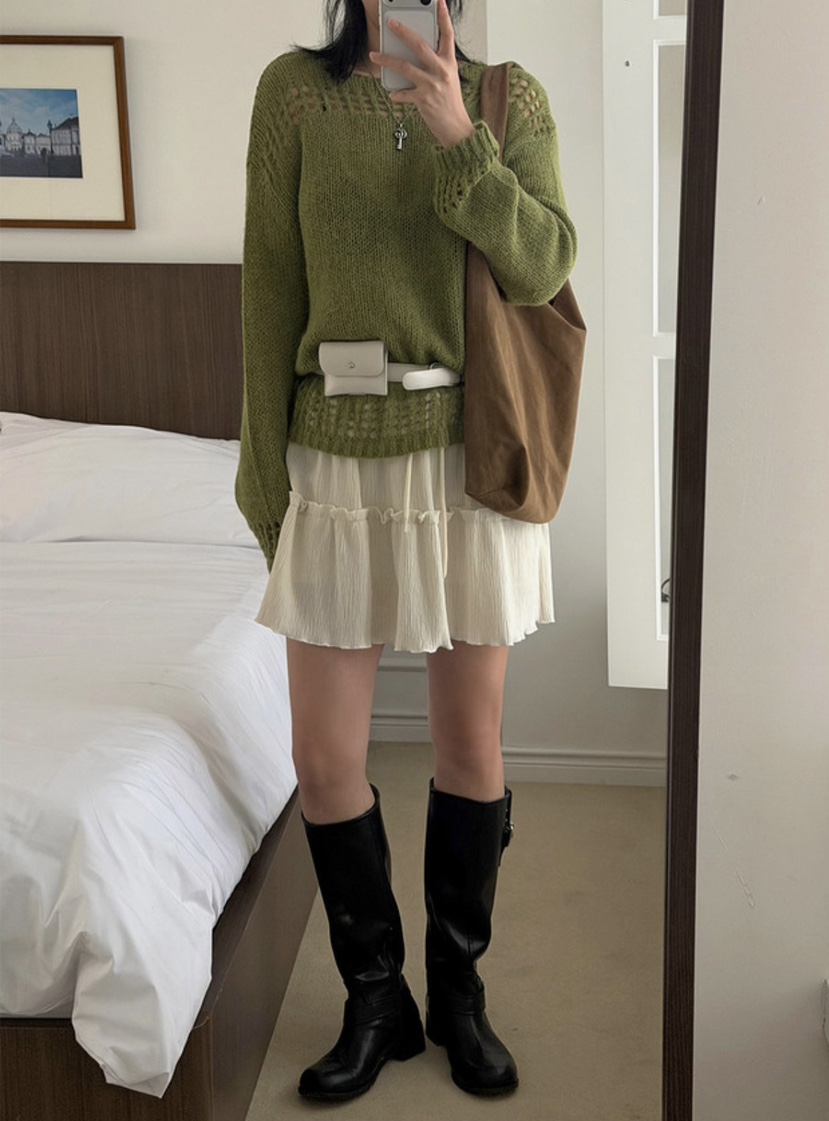 EOMPIT東大門㊣實拍女裝新款推薦時尚25秋冬職業熱賣休閑短裙EOMPIT短裙