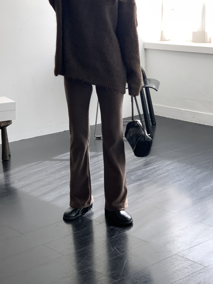 NOTICE韓國代購㊣女裝新品真品熱賣推薦人氣休閑褲燈芯絨喇叭NOTICE休閑褲