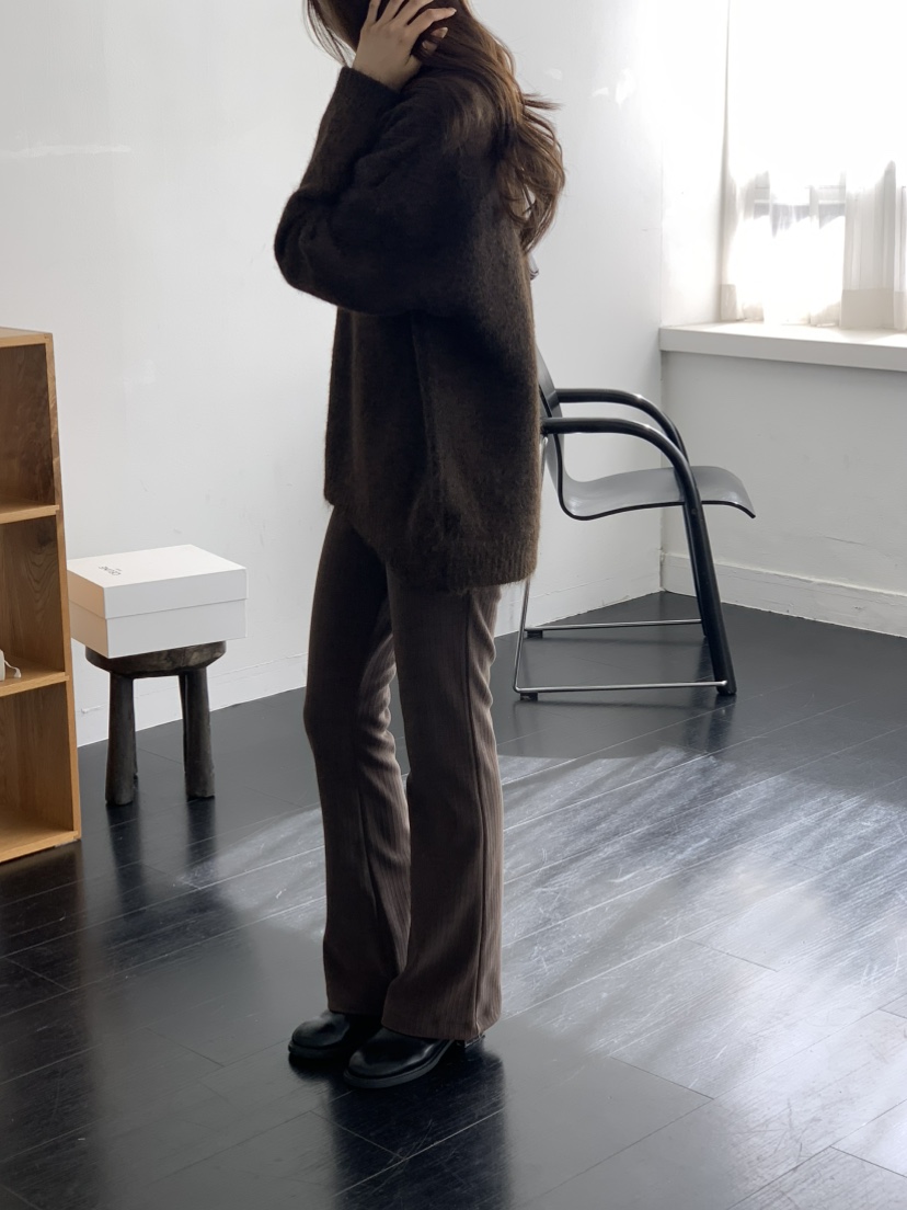 NOTICE韓國代購㊣女裝新品真品熱賣推薦人氣休閑褲燈芯絨喇叭NOTICE休閑褲