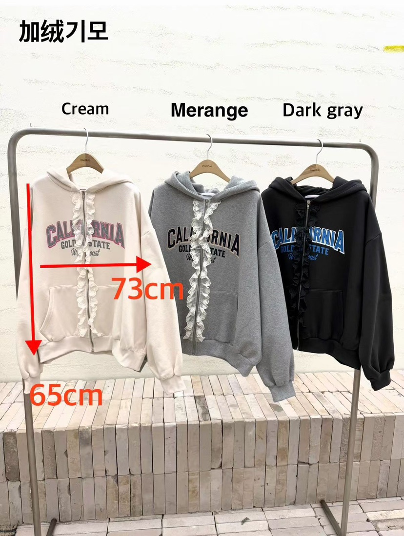 LOVABLE東大門㊣直郵女裝新款人氣推薦職業休閑熱賣衛衣拉鏈LOVABLE衛衣