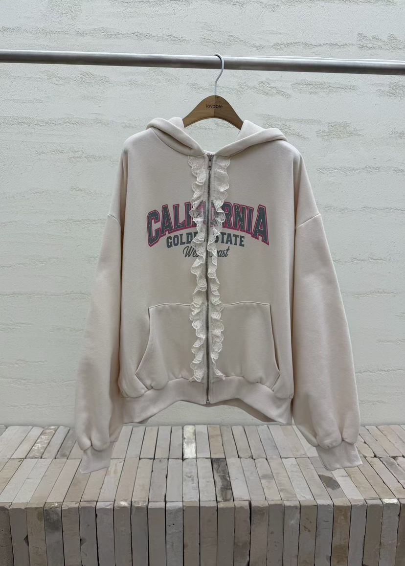 LOVABLE東大門㊣直郵女裝新款人氣推薦職業休閑熱賣衛衣拉鏈LOVABLE衛衣圖色2