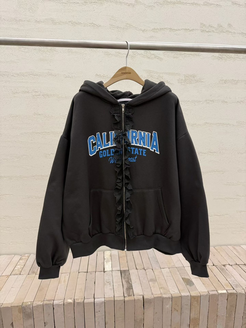 LOVABLE東大門㊣直郵女裝新款人氣推薦職業休閑熱賣衛衣拉鏈LOVABLE衛衣圖色3