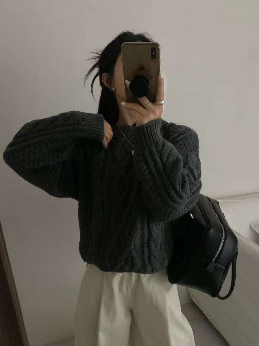 CRONG東大門㊣代購女裝新品真品熱賣時尚25秋冬推薦休閑毛衣CRONG毛衣