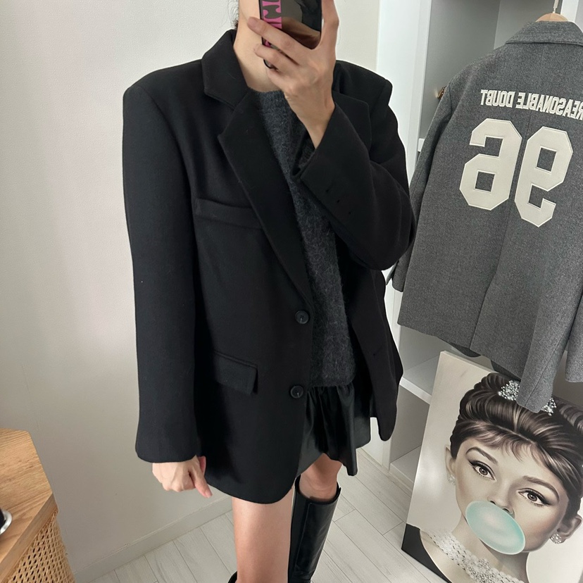 SOUIT東大門㊣實拍女裝新品熱賣25秋冬人氣真品休閑推薦夾克SOUIT by mabel-L夾克