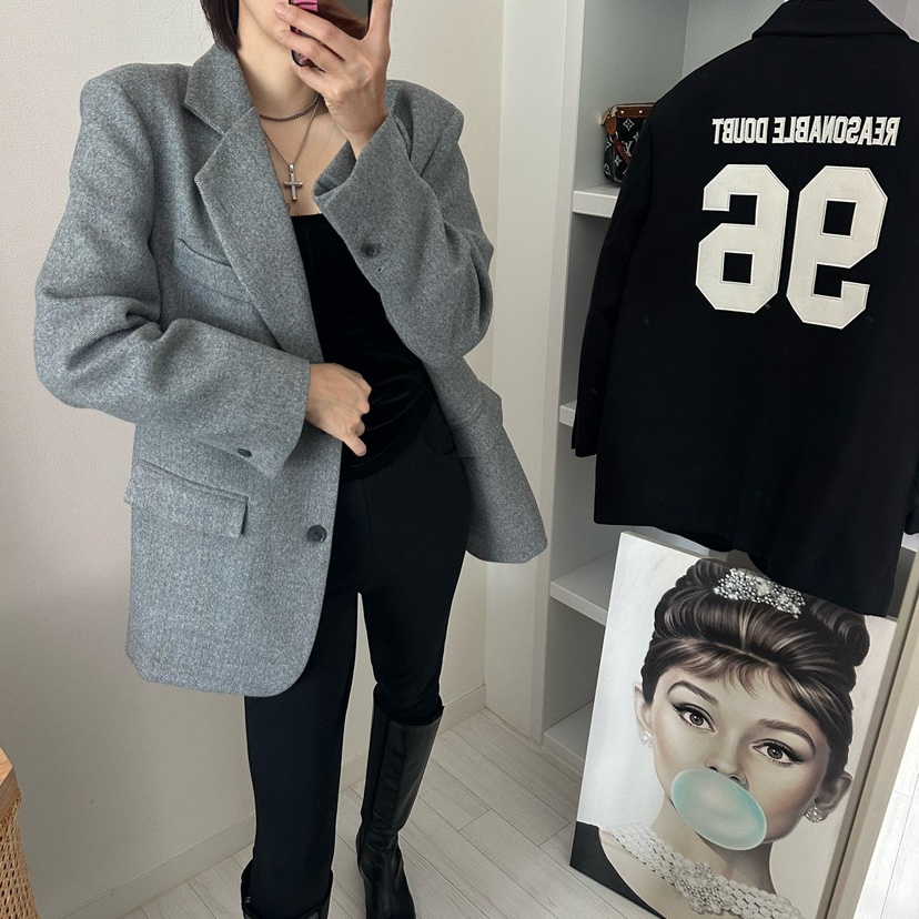 SOUIT東大門㊣實拍女裝新品熱賣25秋冬人氣真品休閑推薦夾克SOUIT by mabel-L夾克