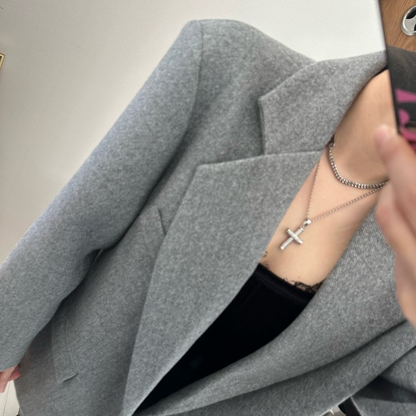 SOUIT東大門㊣實拍女裝新品熱賣25秋冬人氣真品休閑推薦夾克SOUIT by mabel-L夾克