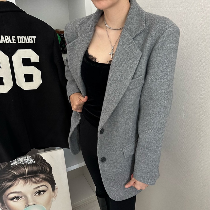 SOUIT東大門㊣實拍女裝新品熱賣25秋冬人氣真品休閑推薦夾克SOUIT by mabel-L夾克