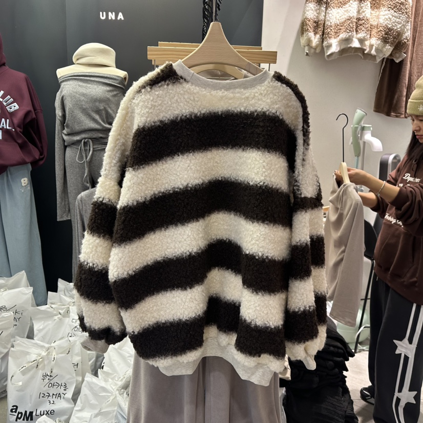 UNA/THE MAY韓國代購㊣女士新款人氣休閑推薦真品熱賣毛衣THEMAY/UNA毛衣