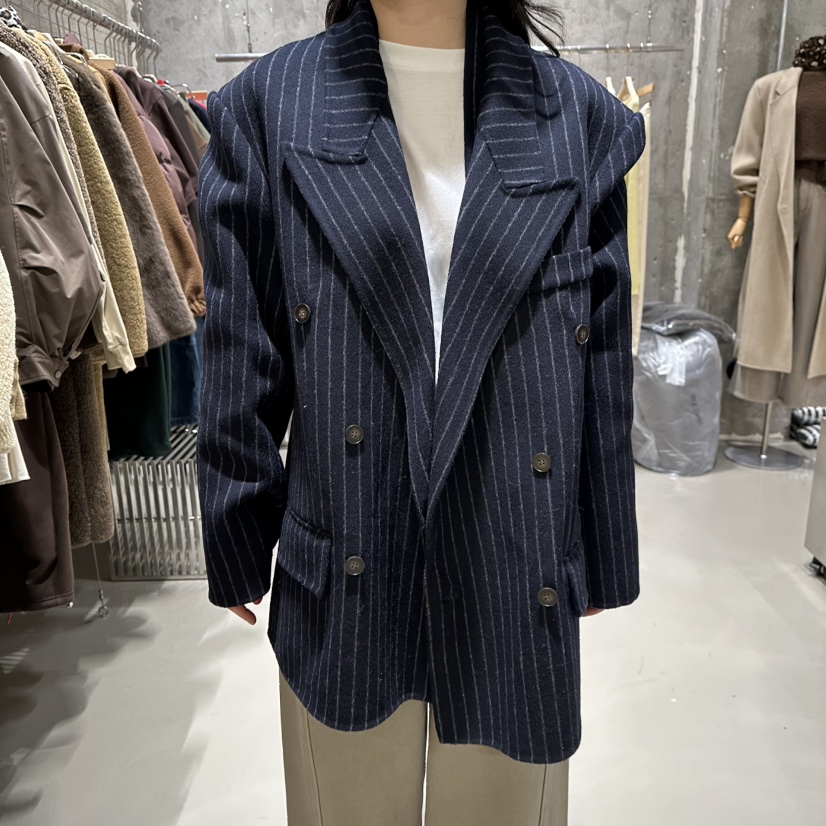 JUNI東大門㊣實拍女裝新品25秋冬夾克不含內搭不含領帶手工制作my juni夾克圖色2