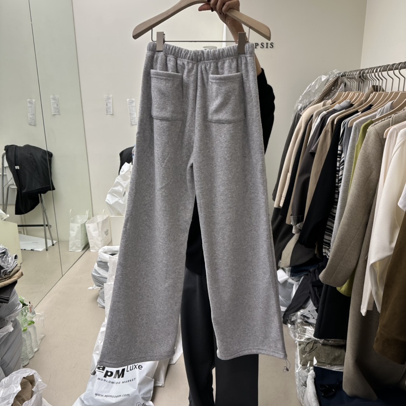 NOPSIS韓國直郵㊣女裝新品休閑熱賣真品時尚休閑褲加絨抓絨NOPSIS休閑褲