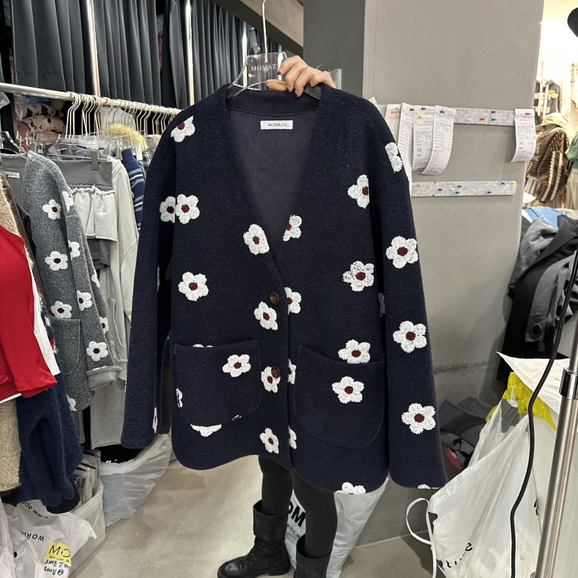 MOMAZU韓國直郵㊣女裝新品休閑推薦人氣25秋冬時尚職業毛衣MOMAZU毛衣圖色1