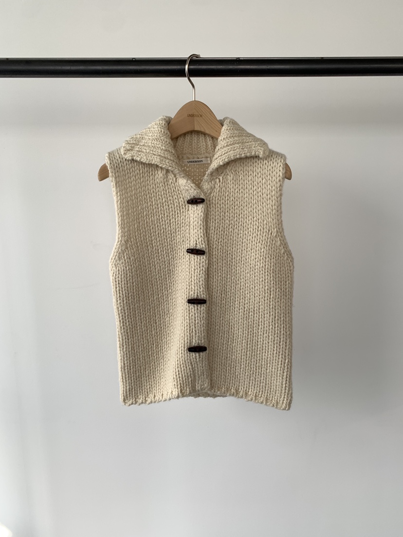 UNDERSON韓國直郵㊣女士新品推薦休閑25秋冬熱賣職業人氣馬甲UNDERSON馬甲圖色1