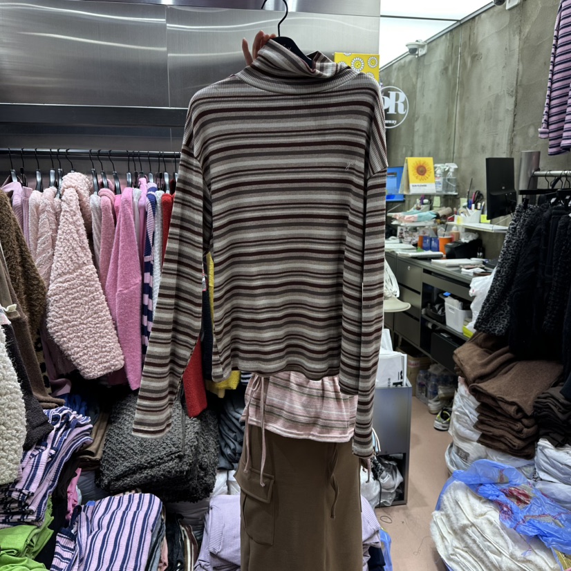 RUNWAY-런웨이東大門㊣直郵女裝新品熱賣25秋冬休閑長袖T恤RUNWAY長袖T恤圖色2