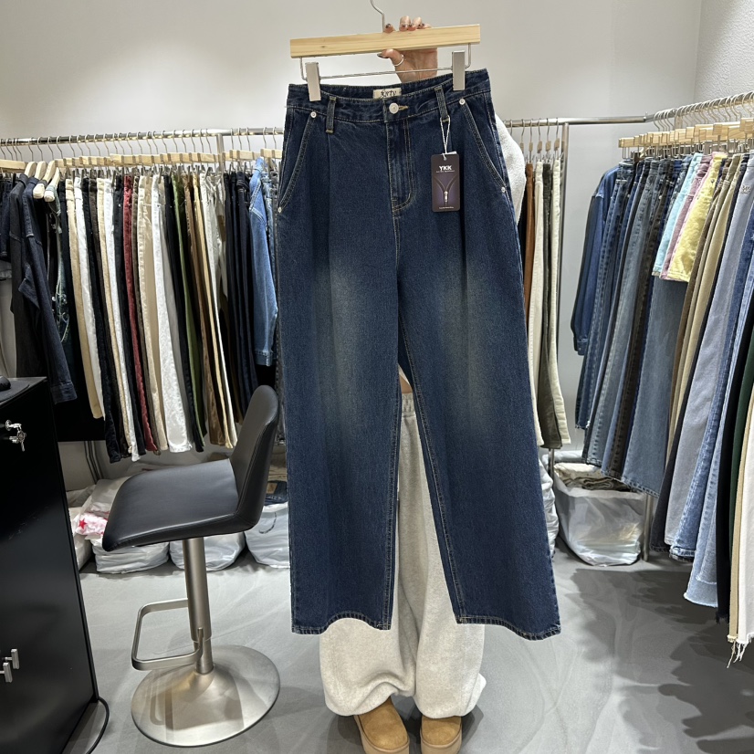 L'ETOILE韓國直郵㊣女士新品熱賣人氣25秋冬推薦真品牛仔褲L'ETOILE牛仔褲圖色1