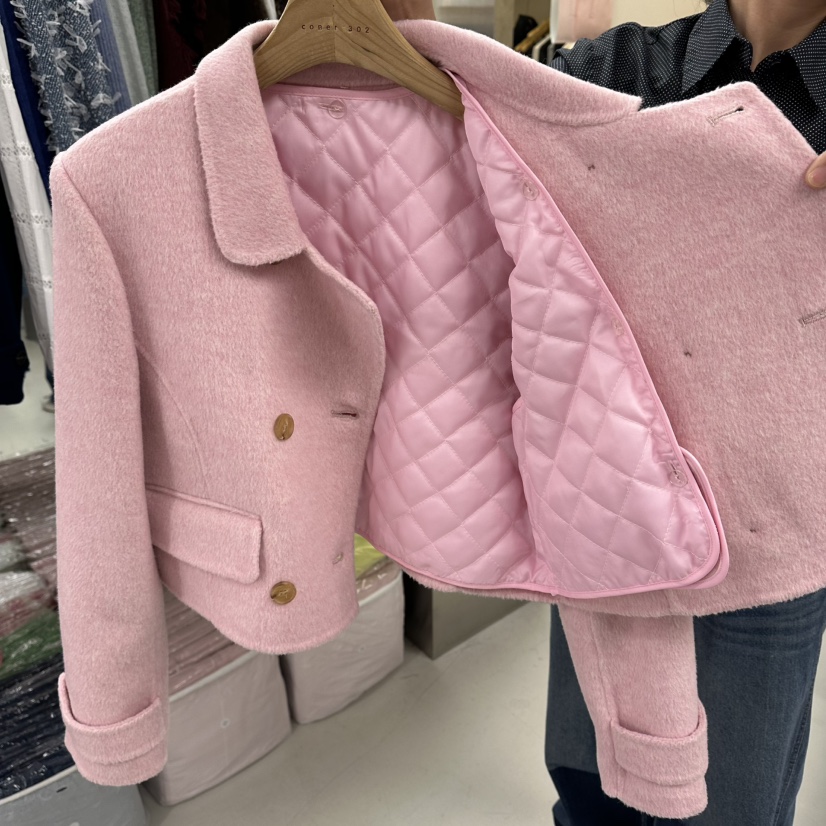 CORNER韓國代購㊣女裝新款真品熱賣時尚人氣休閑25秋冬夾克手工CORNER.302夾克