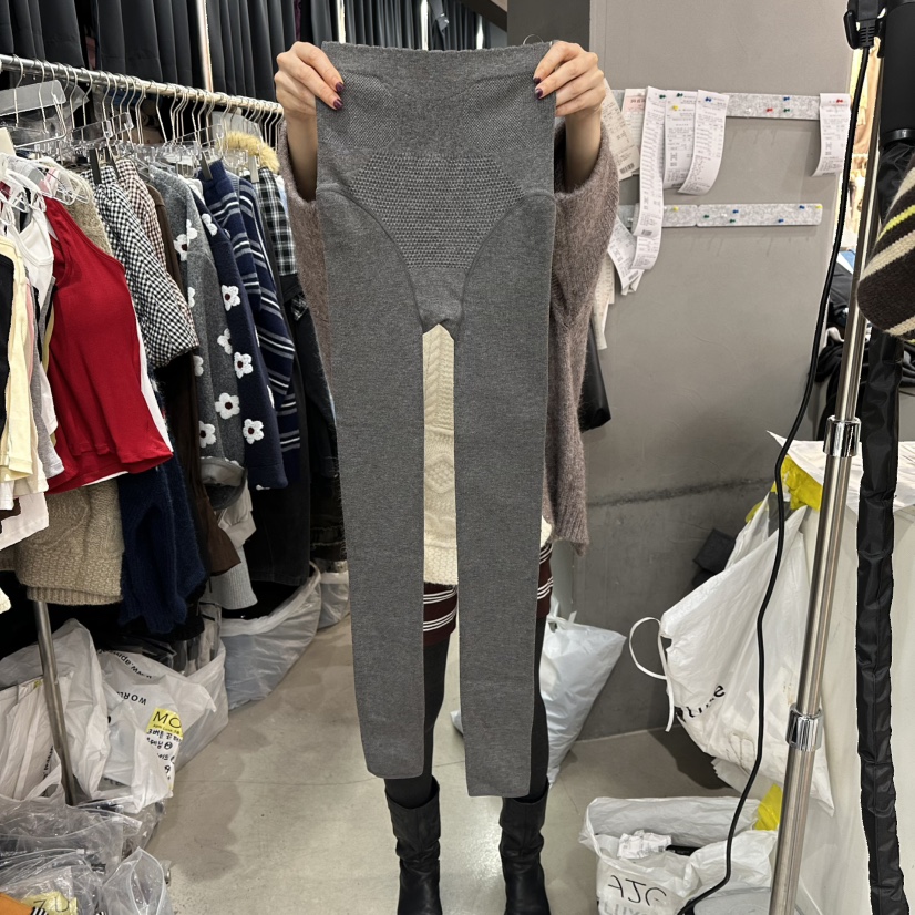 MOMAZU韓國直郵㊣女裝新品休閑25秋冬熱賣真品打底褲鯊魚褲MOMAZU打底褲/鯊魚褲圖色1灰色