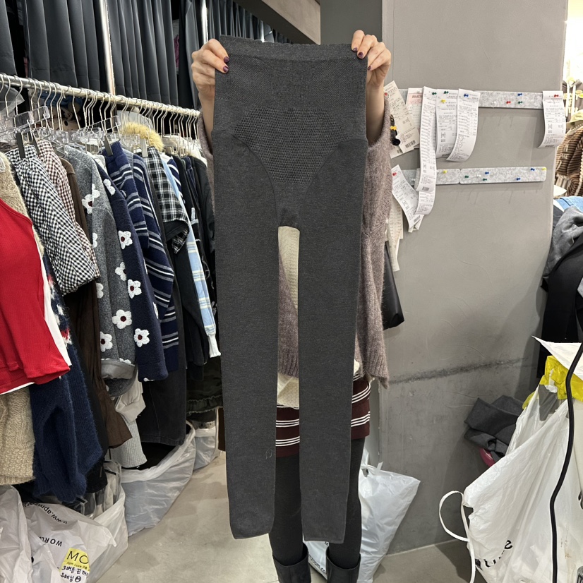 MOMAZU韓國直郵㊣女裝新品休閑25秋冬熱賣真品打底褲鯊魚褲MOMAZU打底褲/鯊魚褲圖色2墨色