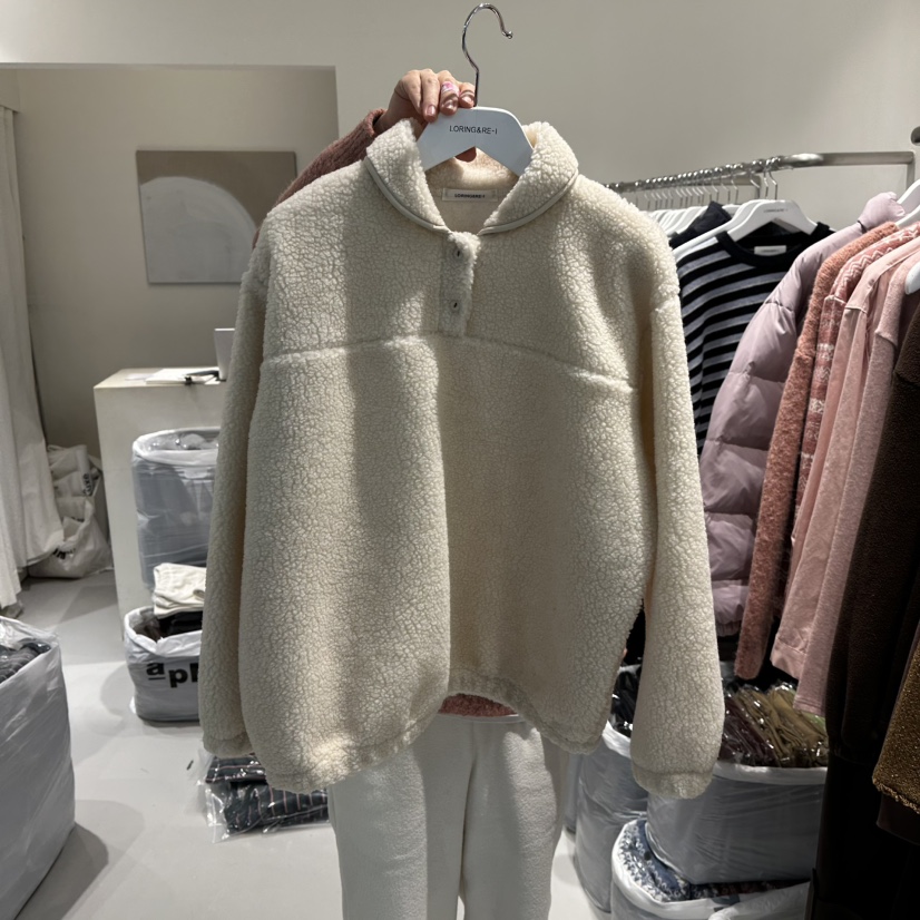 LORING RE I東大門㊣實拍女裝新款時尚推薦真品職業25秋冬衛衣LORING RE-I/BARE衛衣圖色1