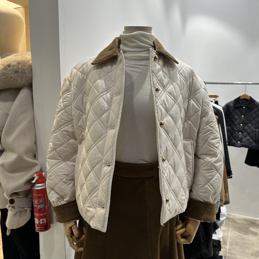 ENVY東大門㊣實拍女士新品真品休閑25秋冬推薦短款棉服絎縫ENVY短款棉服圖色1