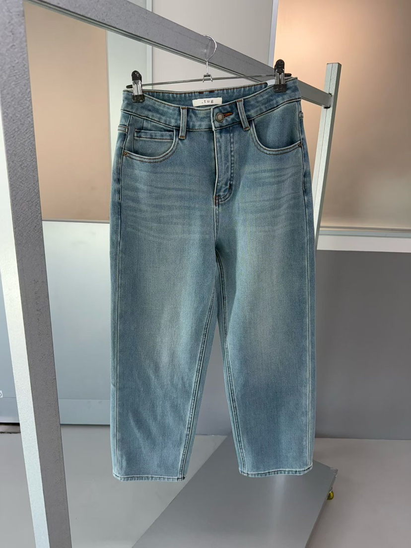 TUG韓國代購㊣女士新品真品人氣熱賣時尚推薦25秋冬職業牛仔褲TUG牛仔褲圖色1