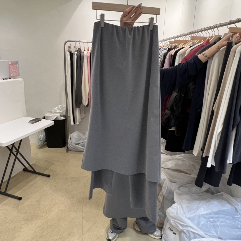 MUNSELL韓國代購㊣女士新款25秋冬職業時尚推薦熱賣人氣裙褲MUNSELL裙褲