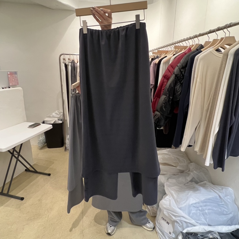 MUNSELL韓國代購㊣女士新款25秋冬職業時尚推薦熱賣人氣裙褲MUNSELL裙褲圖色2