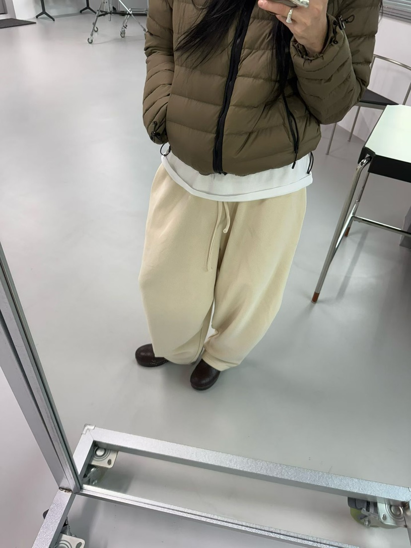 TUG韓國直郵㊣女裝新款25秋冬人氣真品熱賣休閑褲加絨抓絨長款TUG休閑褲圖色3