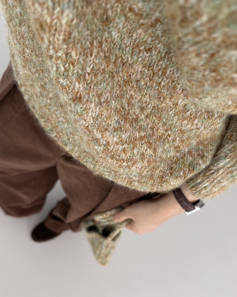 HOWDY東大門㊣實拍女裝新品職業熱賣推薦25秋冬針織衫迷你包howdy針織衫