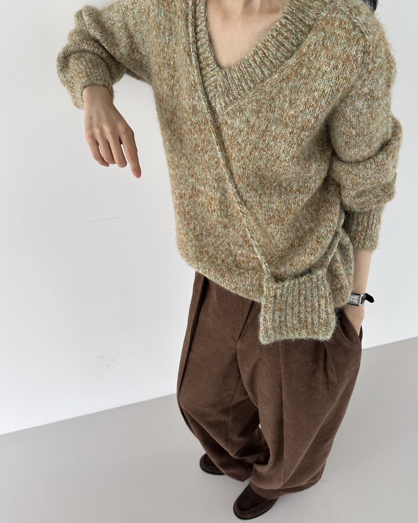 HOWDY東大門㊣實拍女裝新品職業熱賣推薦25秋冬針織衫迷你包howdy針織衫