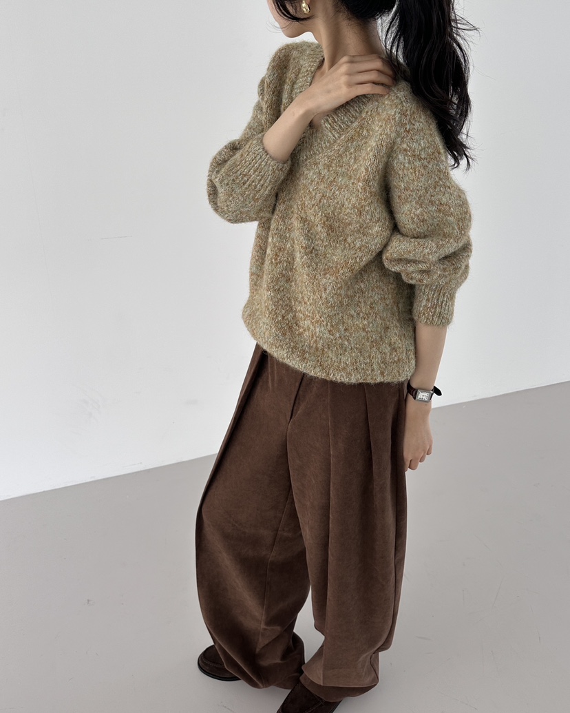 HOWDY東大門㊣實拍女裝新品職業熱賣推薦25秋冬針織衫迷你包howdy針織衫