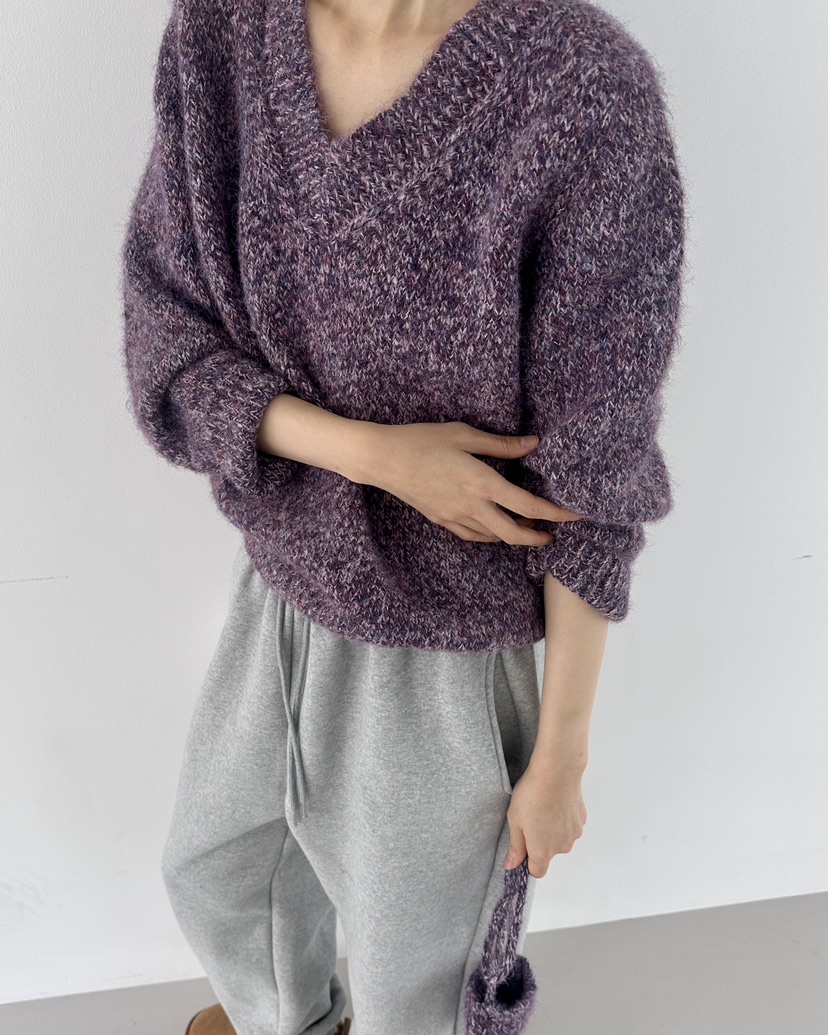 HOWDY東大門㊣實拍女裝新品職業熱賣推薦25秋冬針織衫迷你包howdy針織衫