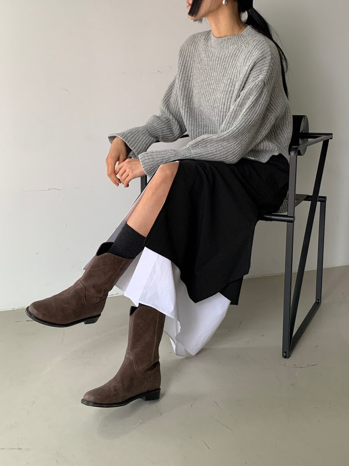 MILUI東大門㊣代購女裝新品真品休閑熱賣25秋冬時尚人氣針織衫MILUI針織衫